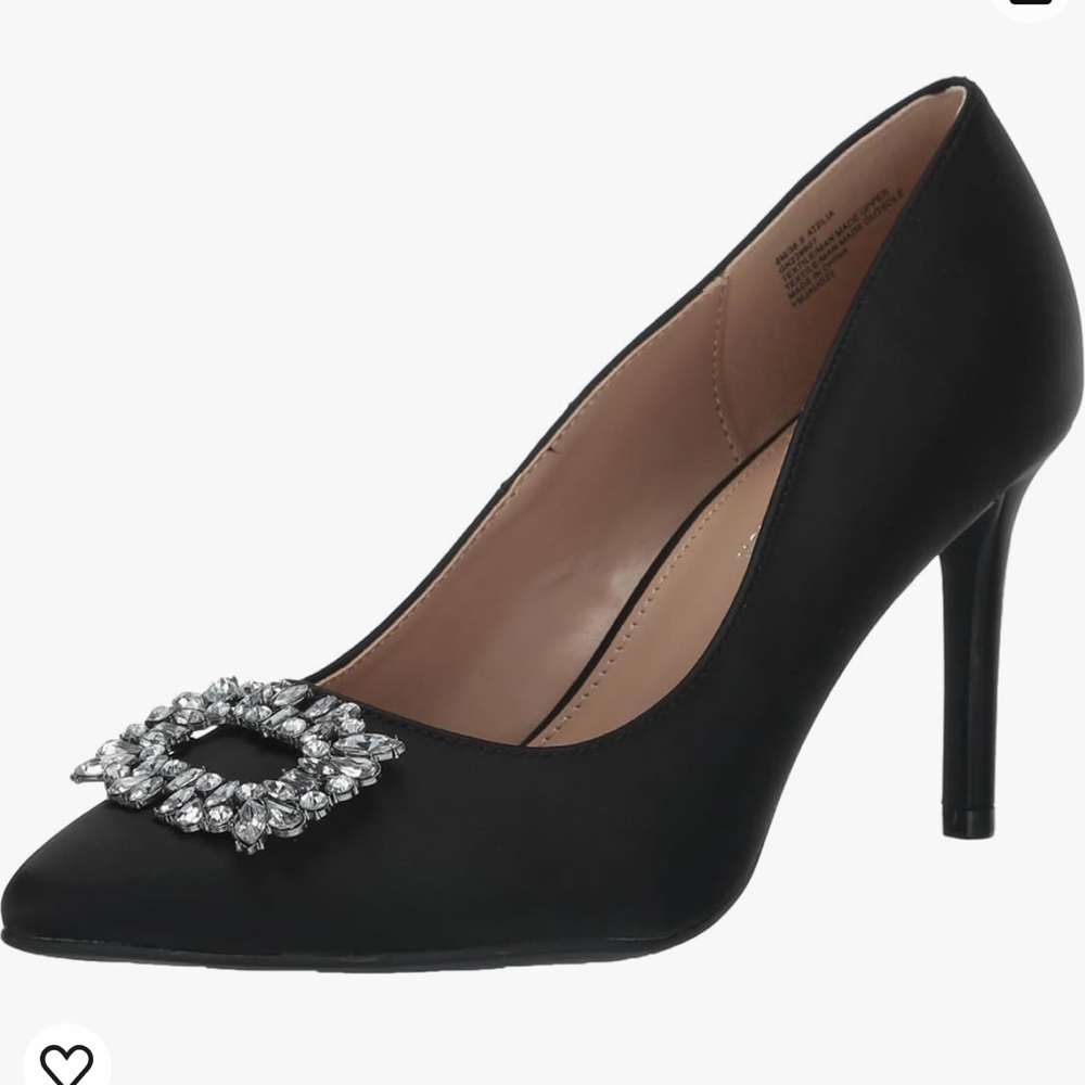 BCBGeneration Black Heels with Embellished Buckle